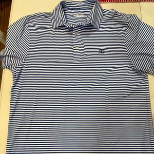 Straight down men’s golf polo